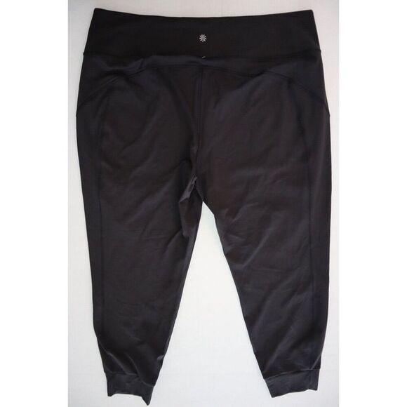 Athleta 488459002 Women's Sz XL Black Rainier Mid-Rise Jogger Pants - Picture 2 of 13